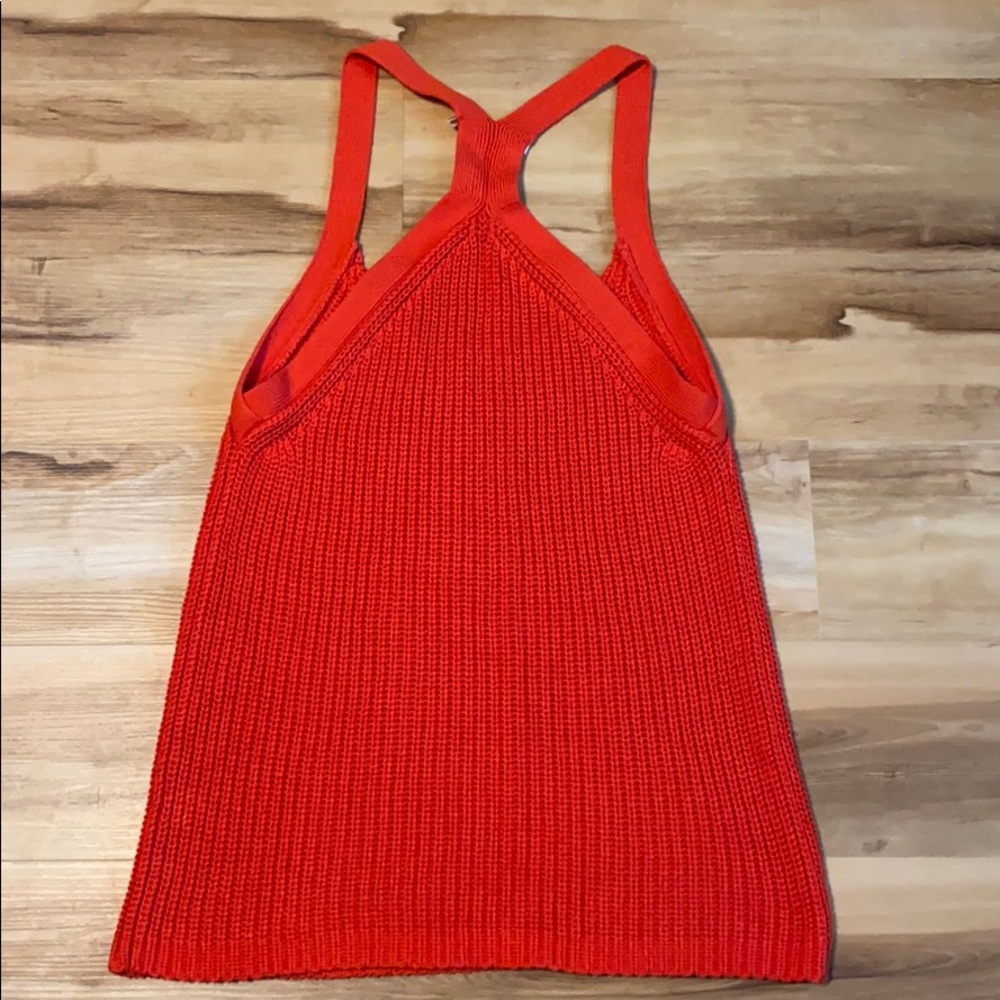 Trina Turk Red Racer Back Tank Size Large - Picture 2 of 3